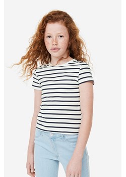 H & M - T-shirt z nadrukiem - Biały ze sklepu H&M w kategorii Bluzki dziewczęce - zdjęcie 169676081