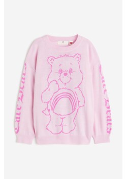 H & M - Żakardowy sweter - Różowy ze sklepu H&M w kategorii Swetry dziewczęce - zdjęcie 169676173