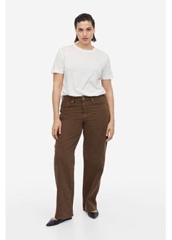 H & M - 90s Baggy Low Jeans - Beżowy ze sklepu H&M w kategorii Jeansy damskie - zdjęcie 169676220