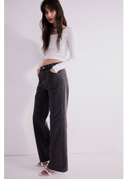 H & M - Wide High Jeans - Czarny ze sklepu H&M w kategorii Jeansy damskie - zdjęcie 169676263