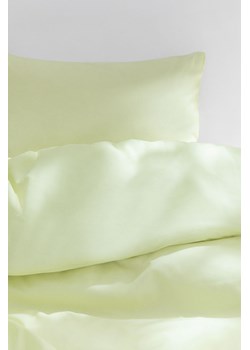 H & M - Komplet bawełnianej pościeli pojedynczej - Zielony ze sklepu H&M w kategorii Pościele - zdjęcie 169676312