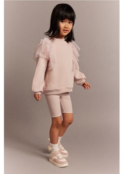 H & M - Komplet 2-częściowy bluza i krótkie legginsy - Pomarańczowy ze sklepu H&M w kategorii Komplety dziewczęce - zdjęcie 169676331