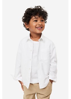 H & M - Bawełniana koszula - Biały ze sklepu H&M w kategorii Koszule chłopięce - zdjęcie 169676480