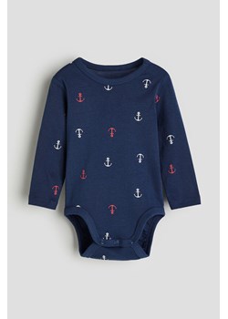 H & M - Body z długim rękawem - Niebieski ze sklepu H&M w kategorii Odzież dla niemowląt - zdjęcie 169676620