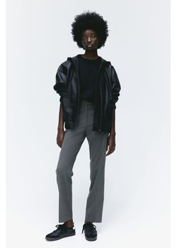 H & M - Wąskie spodnie z diagonalu - Szary ze sklepu H&M w kategorii Spodnie damskie - zdjęcie 169676693