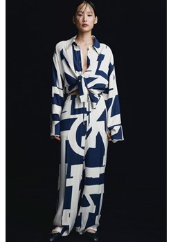 H & M - Szerokie spodnie - Niebieski ze sklepu H&M w kategorii Spodnie damskie - zdjęcie 169676741