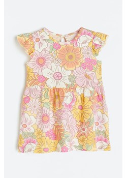 H & M - Dżersejowa sukienka - Żółty ze sklepu H&M w kategorii Sukienki niemowlęce - zdjęcie 169676882