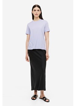 H & M - T-shirt z domieszką jedwabiu - Fioletowy ze sklepu H&M w kategorii Bluzki damskie - zdjęcie 169676913