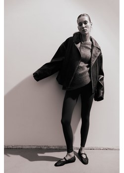 H & M - MAMA Bezszwowe legginsy - Szary ze sklepu H&M w kategorii Spodnie ciążowe - zdjęcie 169676992