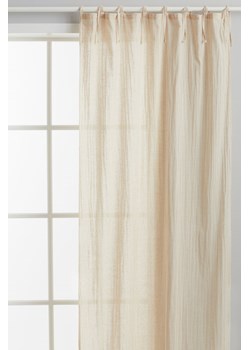 H & M - Zasłona z domieszką lnu 2-pak - Beżowy ze sklepu H&M w kategorii Zasłony - zdjęcie 169677024