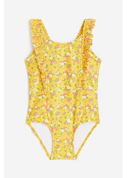 H & M - Kostium kąpielowy z falbanką - Żółty ze sklepu H&M w kategorii Stroje kąpielowe dla niemowląt - zdjęcie 169677064