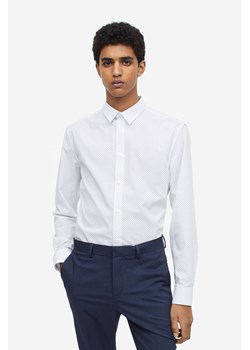 H & M - Koszula Easy iron Slim Fit - Biały ze sklepu H&M w kategorii Koszule męskie - zdjęcie 169677181