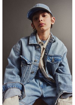 H & M - Bawełniana czapka z daszkiem - Niebieski ze sklepu H&M w kategorii Czapki dziecięce - zdjęcie 169677203