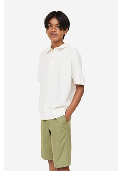 H & M - Bawełniane szorty bez zapięcia - Zielony ze sklepu H&M w kategorii Spodenki chłopięce - zdjęcie 169677232