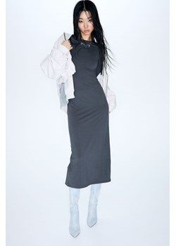 H & M - Dżersejowa sukienka bodycon - Szary ze sklepu H&M w kategorii Sukienki - zdjęcie 169677293