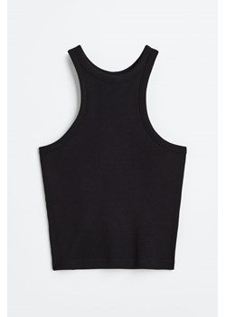 H & M - Krótka koszulka - Czarny ze sklepu H&M w kategorii Bluzki damskie - zdjęcie 169677500