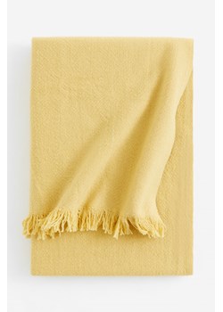 H & M - Koc z domieszką wełny - Żółty ze sklepu H&M w kategorii Koce i pledy - zdjęcie 169677572