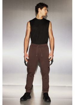 H & M - Bawełniane joggersy cargo DryMove - Brązowy ze sklepu H&M w kategorii Spodnie męskie - zdjęcie 169677653