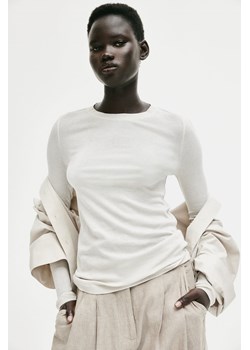 H & M - Dżersejowy top z bawełny pima - Brązowy ze sklepu H&M w kategorii Bluzki damskie - zdjęcie 169677711
