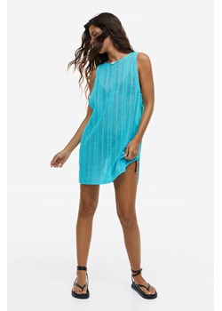 H & M - Sukienka plażowa o wyglądzie szydełkowej robótki - Turkusowy ze sklepu H&M w kategorii Sukienki - zdjęcie 169677770