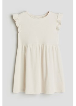 H & M - Sukienka z dżerseju w prążki - Beżowy ze sklepu H&M w kategorii Sukienki dziewczęce - zdjęcie 169677803