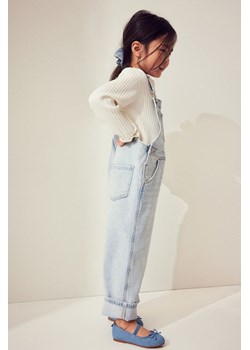 H & M - Dżinsowe ogrodniczki - Niebieski ze sklepu H&M w kategorii Spodnie dziewczęce - zdjęcie 169677890