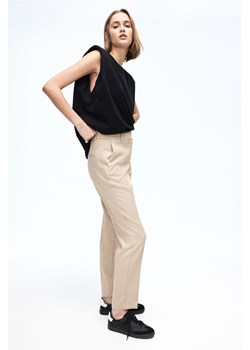 H & M - Spodnie cygaretki - Beżowy ze sklepu H&M w kategorii Spodnie damskie - zdjęcie 169677950