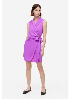 H & M - Kopertowa sukienka żakietowa - Fioletowy ze sklepu H&M w kategorii Sukienki - zdjęcie 169677981