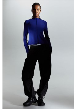 H & M - Top sportowy DryMove z długim rękawem - Niebieski ze sklepu H&M w kategorii Bluzki damskie - zdjęcie 169677982