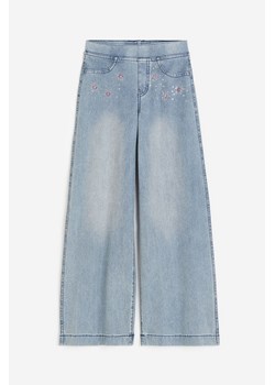 H & M - Szerokie spodnie - Niebieski ze sklepu H&M w kategorii Spodnie dziewczęce - zdjęcie 169678010