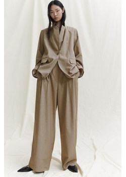 H & M - Szerokie spodnie - Beżowy ze sklepu H&M w kategorii Spodnie damskie - zdjęcie 169678141