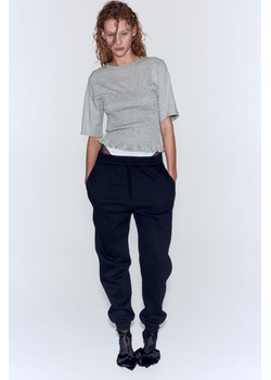 H & M - Elastycznie marszczony top - Szary ze sklepu H&M w kategorii Bluzki damskie - zdjęcie 169678213