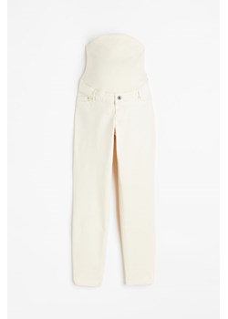H & M - MAMA Slim Ankle Jeans - Biały ze sklepu H&M w kategorii Spodnie ciążowe - zdjęcie 169678224