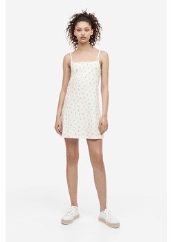 H & M - Trapezowa sukienka z dżerseju - Biały ze sklepu H&M w kategorii Sukienki - zdjęcie 169678453