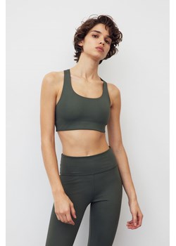 H & M - 2-pack Medium Support Sports bras - Zielony ze sklepu H&M w kategorii Biustonosze - zdjęcie 169678552
