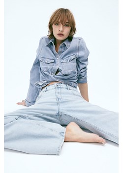 H & M - Wide High Jeans - Niebieski ze sklepu H&M w kategorii Jeansy damskie - zdjęcie 169678603