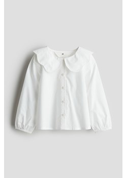 H & M - Bluzka z kołnierzykiem - Biały ze sklepu H&M w kategorii Koszule dziewczęce - zdjęcie 169678724