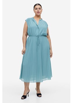 H & M - Sukienka z plisowanego szyfonu - Turkusowy ze sklepu H&M w kategorii Sukienki - zdjęcie 169678893