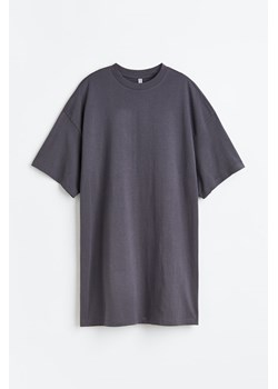 H & M - Sukienka T-shirtowa oversize - Szary ze sklepu H&M w kategorii Sukienki - zdjęcie 169679071