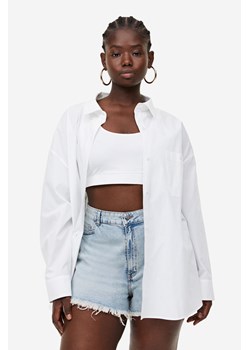 H & M - Popelinowa koszula oversize - Biały ze sklepu H&M w kategorii Koszule damskie - zdjęcie 169679142