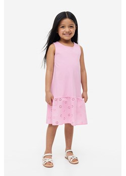 H & M - Bawełniana sukienka trapezowa - Różowy ze sklepu H&M w kategorii Sukienki dziewczęce - zdjęcie 169679190