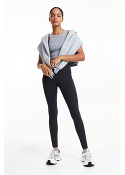 H & M - Sportowe legginsy DryMove z kieszonką - Szary ze sklepu H&M w kategorii Spodnie damskie - zdjęcie 169679204
