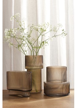 H & M - Szklany wazon - Beżowy ze sklepu H&M w kategorii Wazony - zdjęcie 169679240