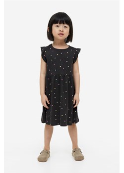 H & M - Sukienka z bawełnianego dżerseju - Szary ze sklepu H&M w kategorii Sukienki dziewczęce - zdjęcie 169679282