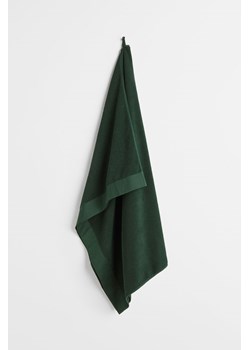 H & M - Duży ręcznik kąpielowy z bawełnianej frotte - Zielony ze sklepu H&M w kategorii Ręczniki - zdjęcie 169679364
