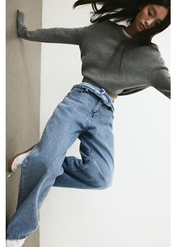 H & M - Wide High Jeans - Niebieski ze sklepu H&M w kategorii Jeansy damskie - zdjęcie 169679433