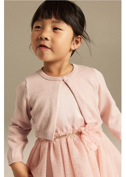H & M - Dzianinowe bolerko - Różowy ze sklepu H&M w kategorii Bolerka dziewczęce - zdjęcie 169679582