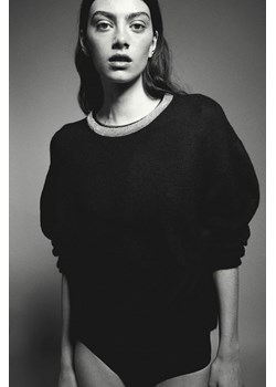 H & M - Sweter ze strassem - Czarny ze sklepu H&M w kategorii Swetry damskie - zdjęcie 169679643