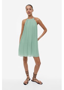 H & M - Sukienka z plisowanego szyfonu - Zielony ze sklepu H&M w kategorii Sukienki - zdjęcie 169679671