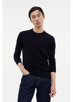 H & M - Sweter z domieszką kaszmiru Slim Fit - Niebieski ze sklepu H&M w kategorii Swetry męskie - zdjęcie 169679672